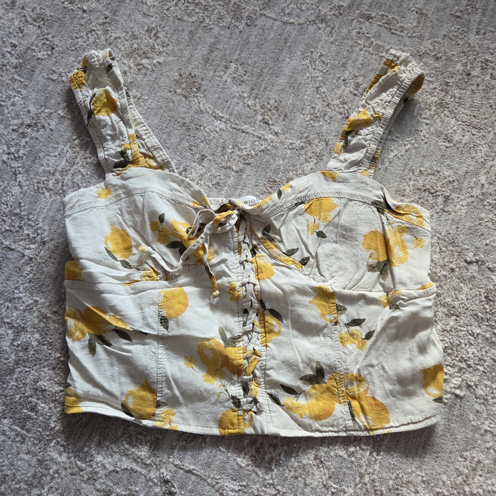 Kirious Yellow and Gray Women's Top